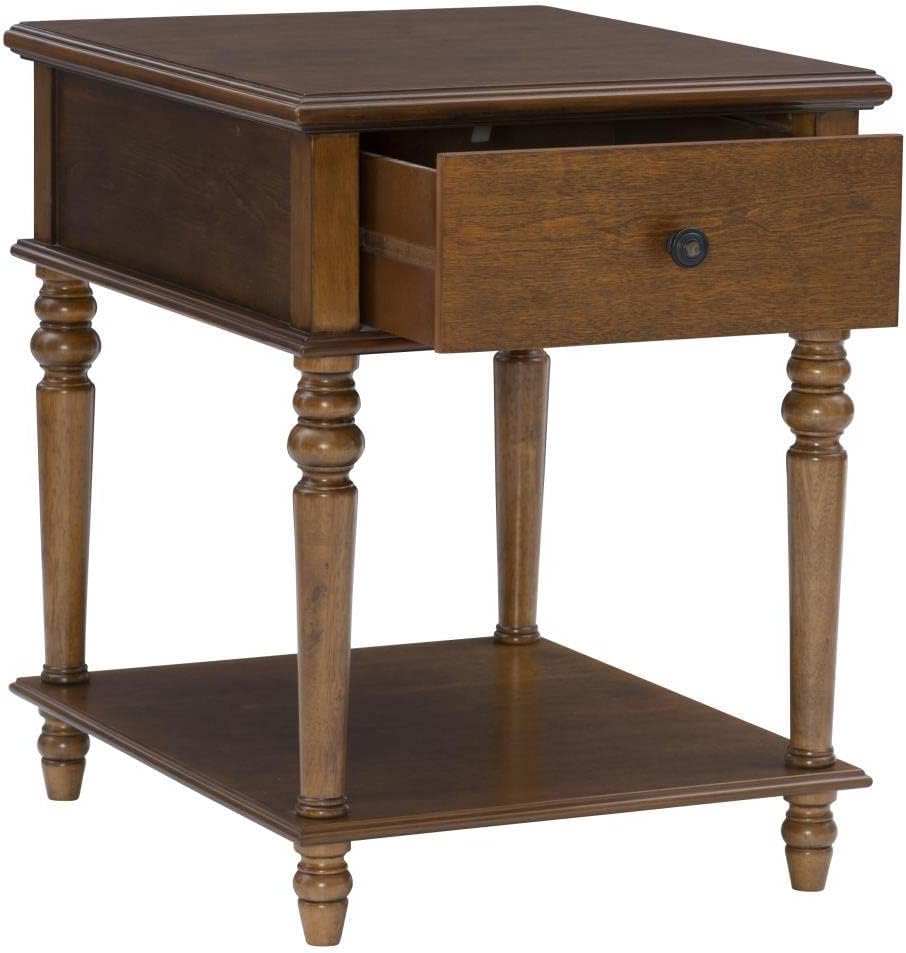 Powell Mcghie Side Table with Hazelnut Brown Finish D1261A19H