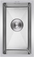 Generic Brushed Silver Single Bowl Kitchen Sinks 304 Stainless Steel Handmade Sink Bar Counter Balcony Kitchen Sink Drop in Or Undermount (Color : Silver, Size : 43x26x22cm)