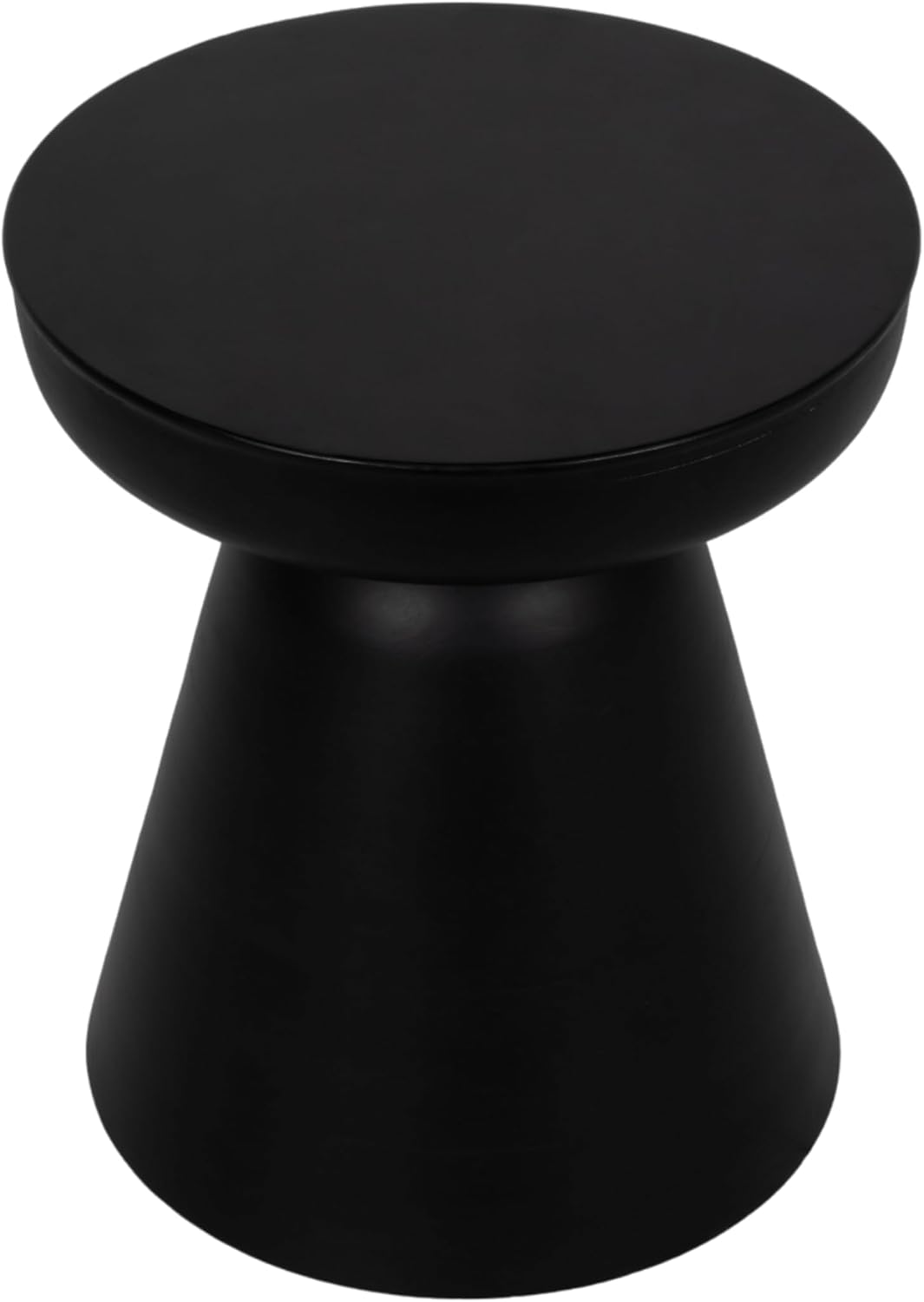 Sagebrook Home Boho Accent Table - Modern Wooden Side Table for Living Room, Bedroom & Office - Stylish Minimalist End Table for Home Decor - 19' Black