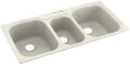 Swanstone KS04422TB.058-2 2-Hole Solid Surface Kitchen Sink, 44' x 22', Tahiti Matrix