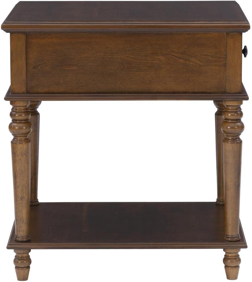 Powell Mcghie Side Table with Hazelnut Brown Finish D1261A19H