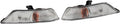 Car Front Bumper Corner Turn Signal Lights Compatible With Mustang 2015-2017 Headlights Indicator Lamp With Bulbs