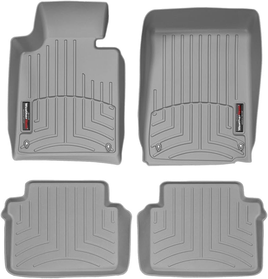 WeatherTech Custom Fit FloorLiners for BMW M3, 323Ci, 330Ci - 1st & 2nd Row (46106-1-2), Grey