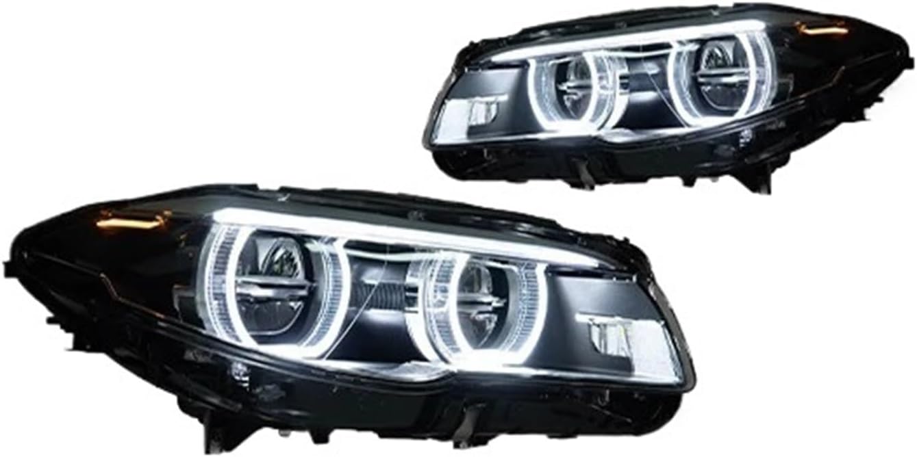 Car Lights Compatible With BMW F10 F18 2011-2017 5 Series 520i 530i LED Auto Headlight Assembly Upgrade High Configure Design Accessories(For 10-13 User)