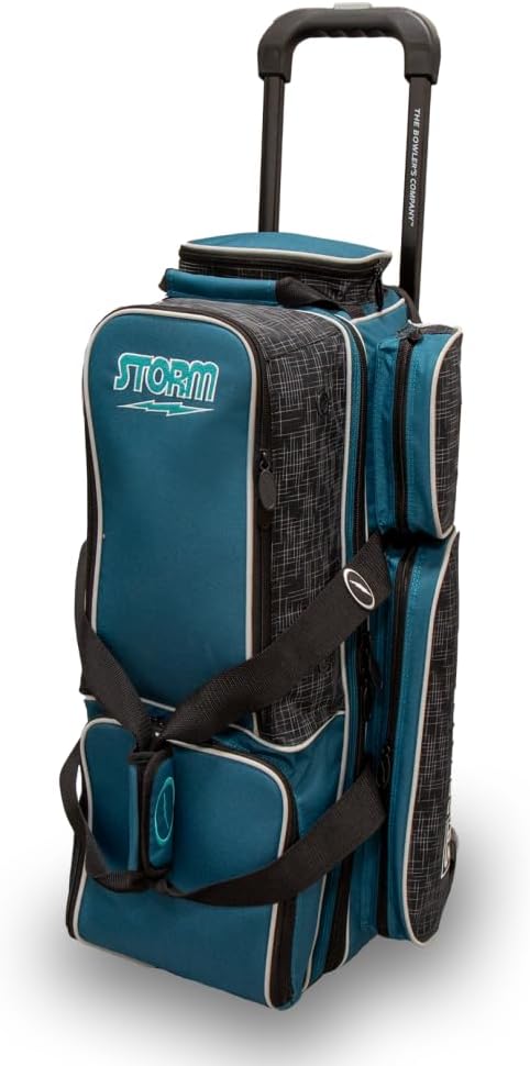 Storm 3 Ball Rolling Thunder Bowling Bag- Steel Blue/Black