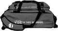 Vise Three Ball Tote Roller Bowling Bag with Shoe Pouch Grey