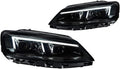 Car Lights Compatible With Jetta Sagitar 2012-2018 LED Auto Headlight Assembly Upgrade R8 Style Design Bifocal Lens Tool Accessories