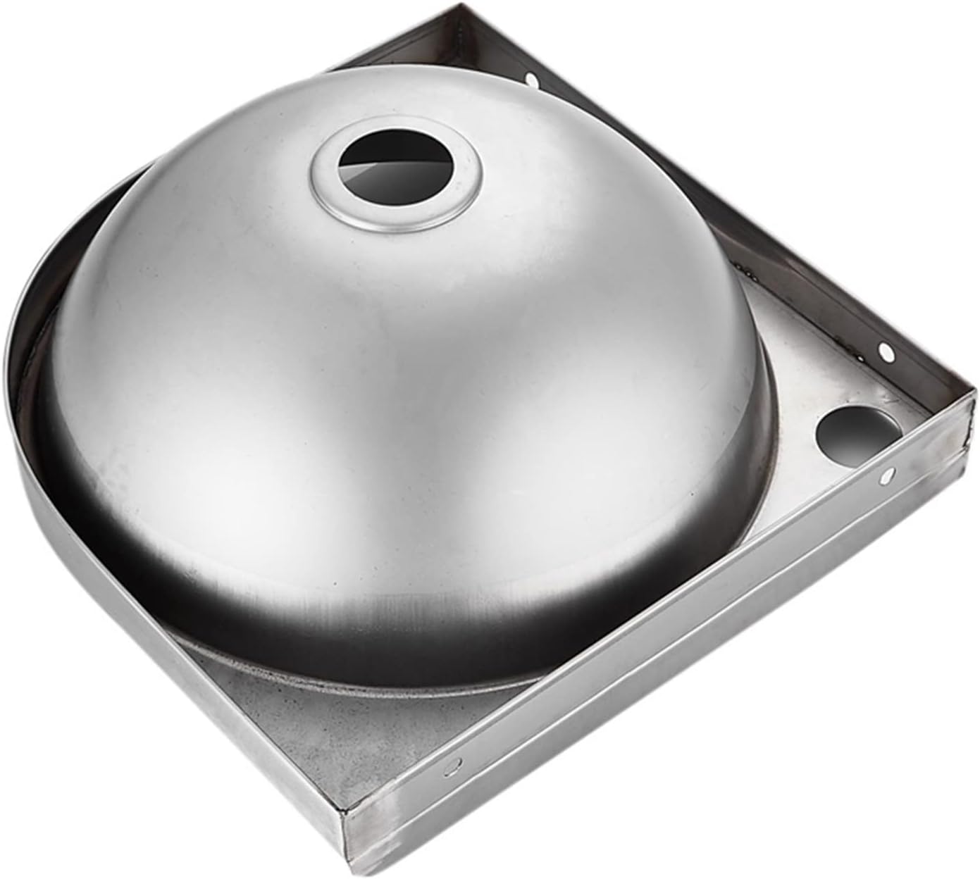 Wall-Mounted Sink, Single Bowl Kitchen Sinks, Utility Sink,Stainless Steel Triangle Basin, Wash Basin, for Kitchen, RV (Color : Silver, Size : F(32x32x45cm)) (Silver A(32x32x45cm))