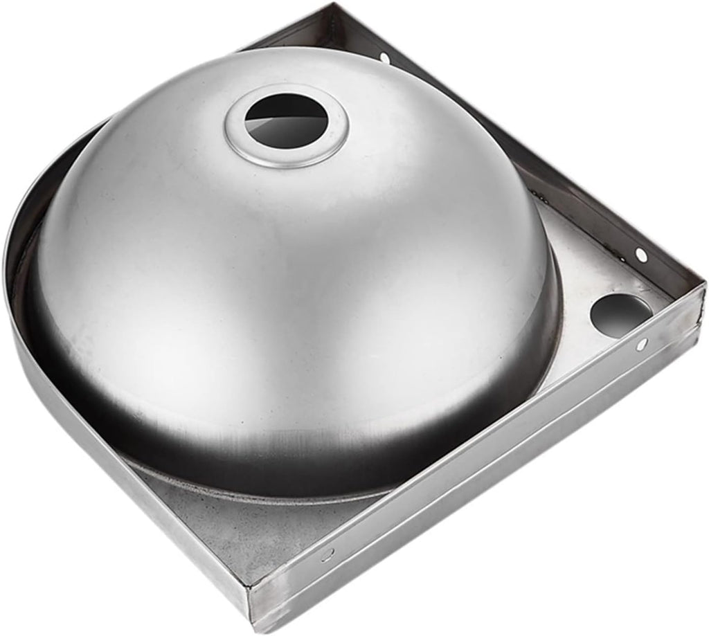Wall-Mounted Sink, Single Bowl Kitchen Sinks, Utility Sink,Stainless Steel Triangle Basin, Wash Basin, for Kitchen, RV,Silver-A(32x32x45cm)
