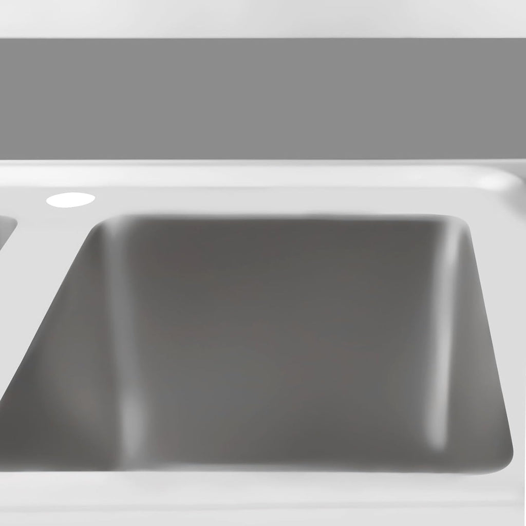 3 Compartment Commercial Stainless Steel Utility Sink Free Standing Sink Kitchen Sink with 3 Drains, 39x17.7x37.4' (3 Bowl)