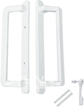 10' PGT Sliding Door Handle Set | PGT Interior and Exterior Sliding Door Handle with 3-7/8' Hole Spacing | Handle Replacement for Patio Glass Door | Mortise Lock NOT Included (White)