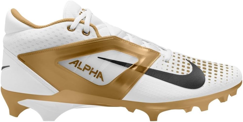 Nike Alpha Menace 4 Elite Football Cleats (FD7036-600, University Red/Team Red/Black/White)