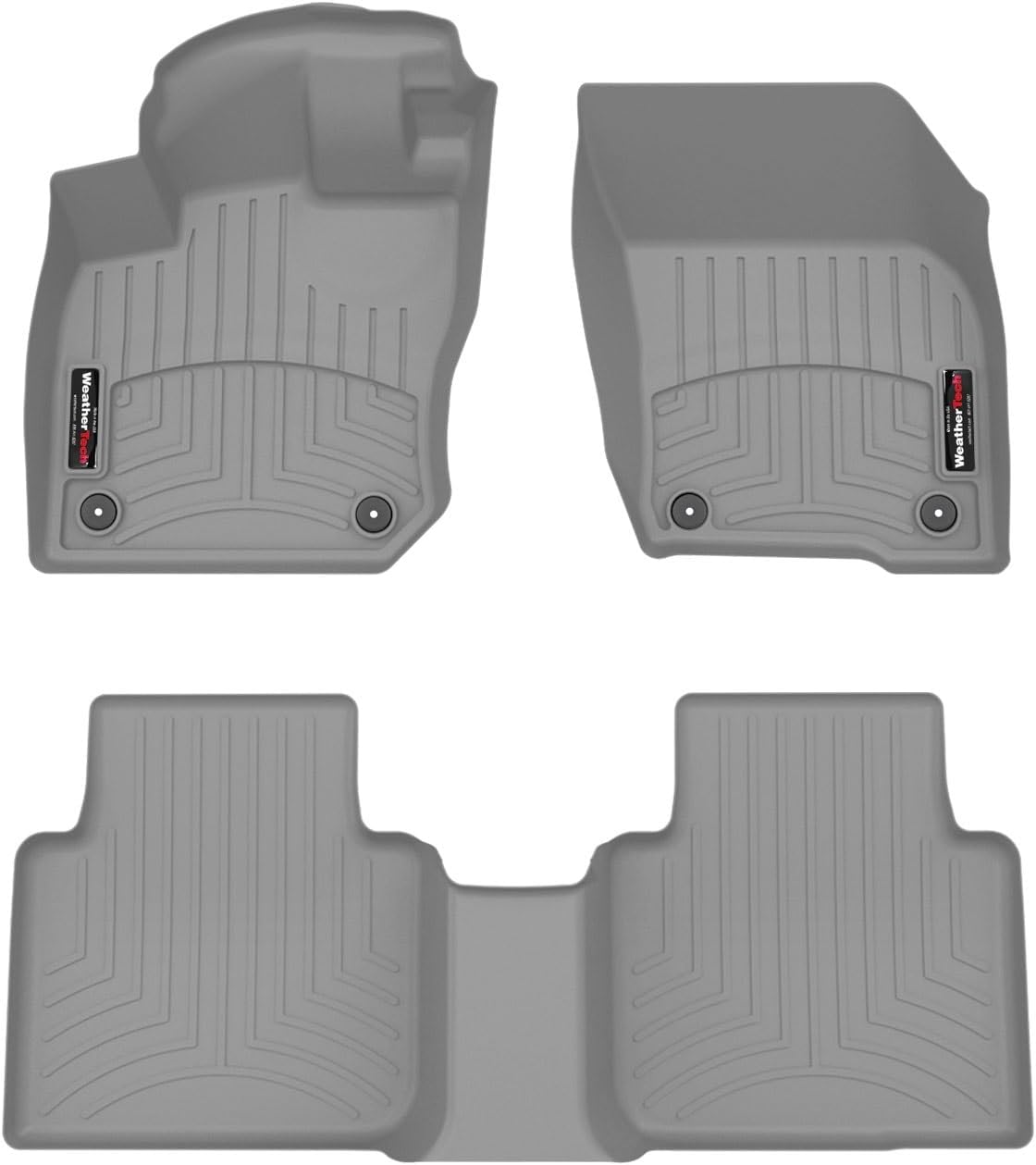 WeatherTech Custom Fit FloorLiners for VW Tiguan - 1st & 2nd Row (461906-1-2), Grey