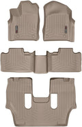 WeatherTech Custom Fit FloorLiners for Dodge Durango, Durango, Full Set (459301-45324-4-5), Tan