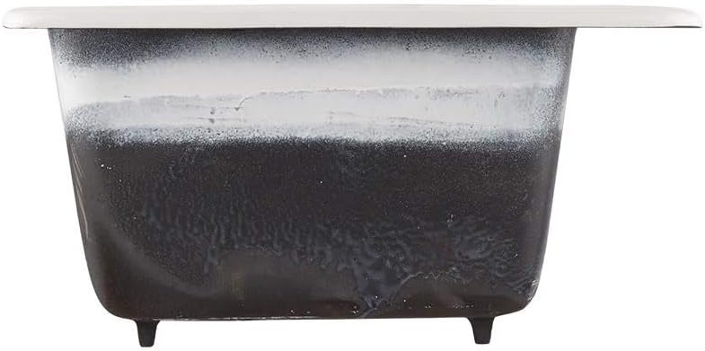 Signature Hardware 424857 Selkirk 43' Drop In Double Basin Cast Iron Kitchen Sink with 4 Faucet Holes at 8' Centers