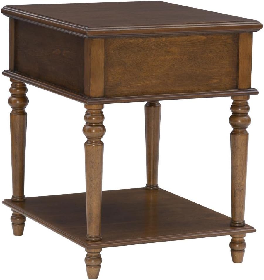 Powell Mcghie Side Table with Hazelnut Brown Finish D1261A19H