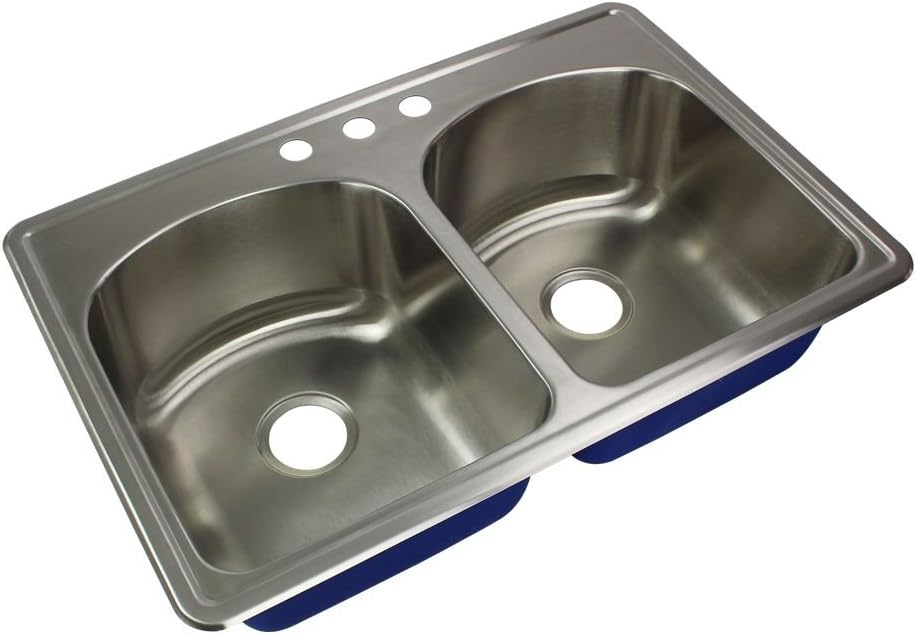 Transolid MTDD33229-3 Kitchen Sink, Stainless Steel