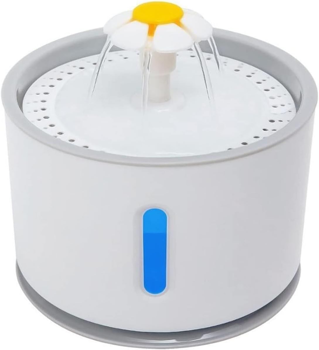 Automatic Pet Water Fountain with LED Light, USB Drinker Bowl, Triple Filtration, Mute Electric Feeder for Cats & Dogs