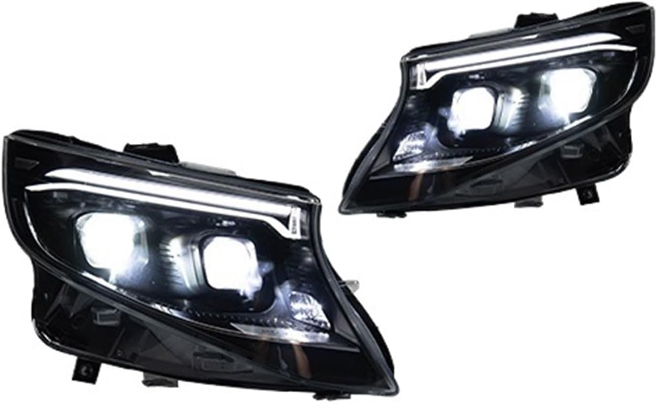Car Lights Compatible With Vito 2016-2023 W447 Metris LED Auto Headlight Assembly Upgrade 2024 Style Design Signal Lamp LHD RHD Accessories