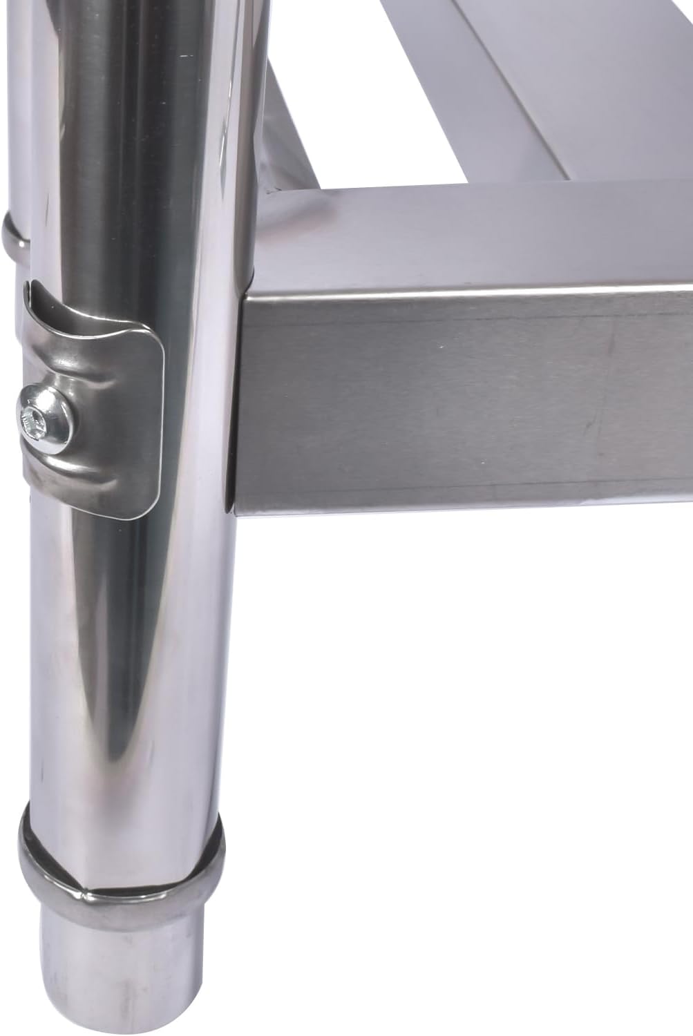 39.3 Inch Stainless Steel Free Standing Utility Sink - Single Bowl Commercial Kitchen Sink with Drawer, Pull-out Faucet, Hot & Cold Pipes for Laundry Room, Farmhouse, Garage, Outdoor & Indoor Use