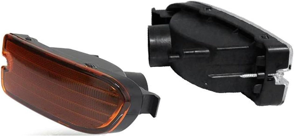For 1999-2001 For Subaru For Impreza Amber/Smoked/Clear Lens Car Front Bumper Turn Signal Light Cover Shells Kit No Bulb/Socket Mirror Indicator Light(Amber Lens)