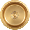 304 Stainless Steel Bar Sink Gold Single Bowl Kitchen Sink Home Small Mini Balcony Sink Drop-in Or Undermount Kitchen Decoration (Color : Gold-2, Size : 32x32cm) (Gold1 40x40cm)