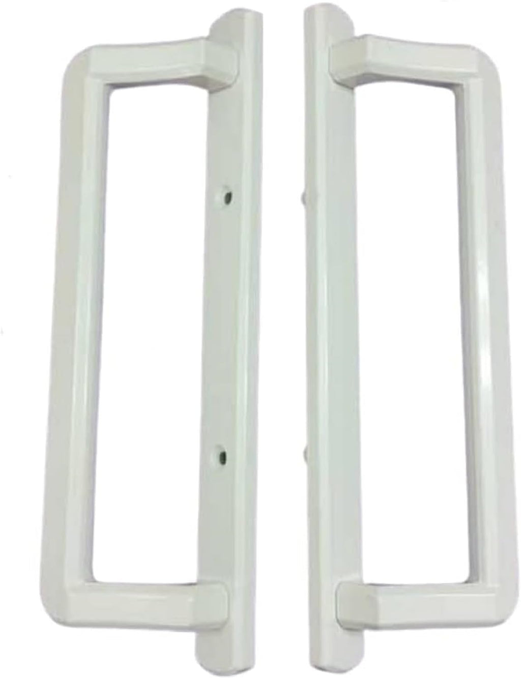 Alcan PGT 10' Sliding Glass Patio Door Handle Set w/Thumb Latch Lever, + Screws Interior + Exterior Replacement w/ 3-7/8' Hole Spacing | Fix Repair PGT Door Hardware - White