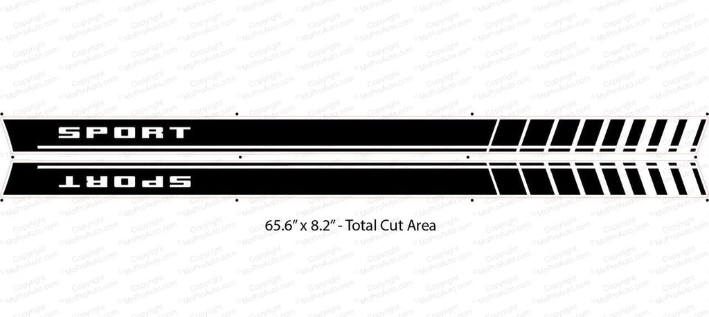 Original Break : Compatible with 2021-2026 Ford Bronco Sport Side Door Rocker Stripes Vinyl Graphics Decals Kit (Fits Model as Shown) (131 Satin Gold Metallic – Wet Install)