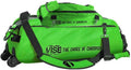 Vise Clear Top 3 Ball Deluxe Roller Bowling Bag- Green