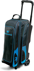 Brunswick Blitz Triple Roller Bowling Bag, Blue