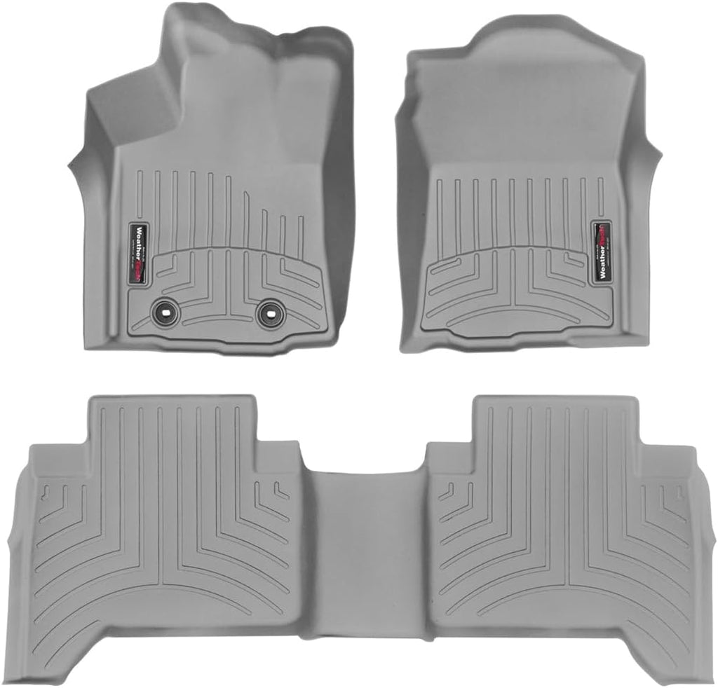 WeatherTech Custom Fit FloorLiners for Toyota Tacoma - 1st & 2nd Row (468671-468722), Grey