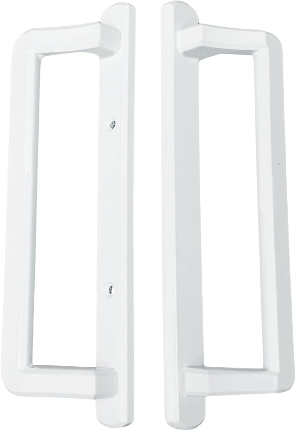 PGT 10' Sliding Door Handle Set with Thumb Latch Lever, and Screws | Interior and Exterior Replacement Patio Door Handle with 3-7/8' Hole Spacing | Fix Repair PGT Door Hardware (White)