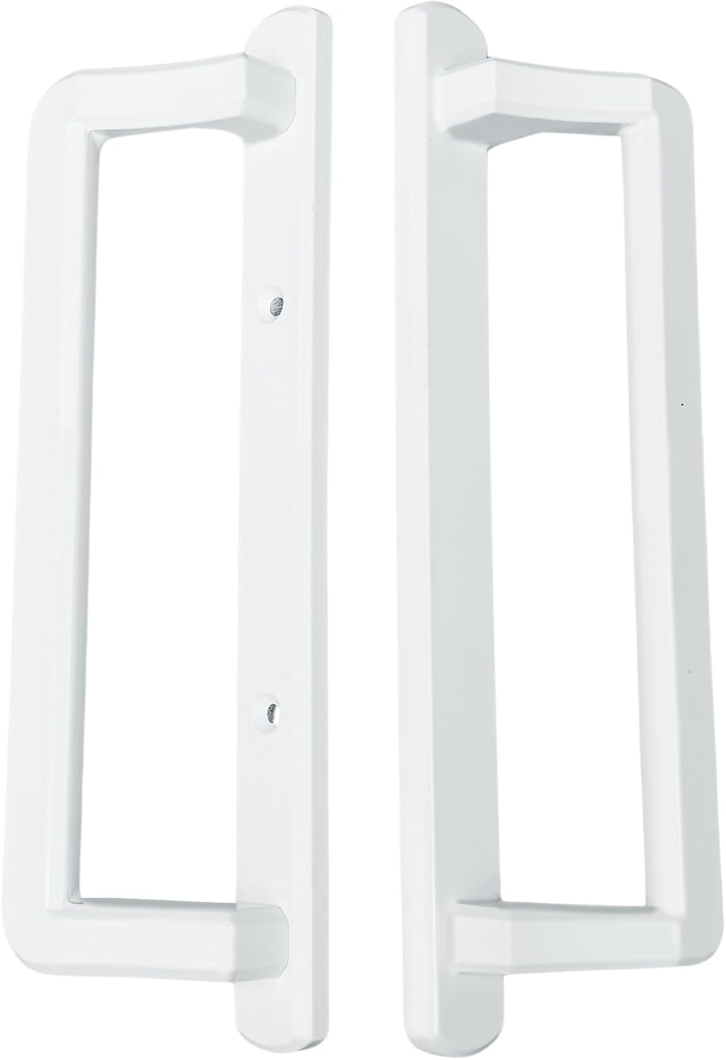 PGT 10' Sliding Door Handle Set with Thumb Latch Lever, and Screws | Interior and Exterior Replacement Patio Door Handle with 3-7/8' Hole Spacing | Fix Repair PGT Door Hardware (White)