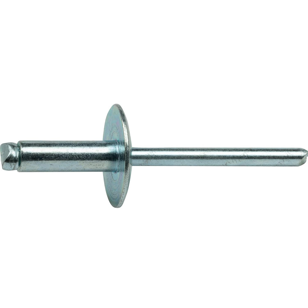 DIY Man - Large Flange Pop Rivets 1/4' x 3/8'All Steel (8-6) Dome Head Quantity 250 D&J