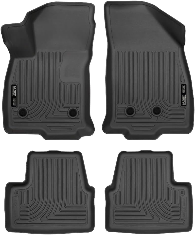 Husky Liners Weatherbeater Floor Mats | Fits 2016-2019 Chevrolet Volt | Front & 2nd Row, 4-pc Black - 98281