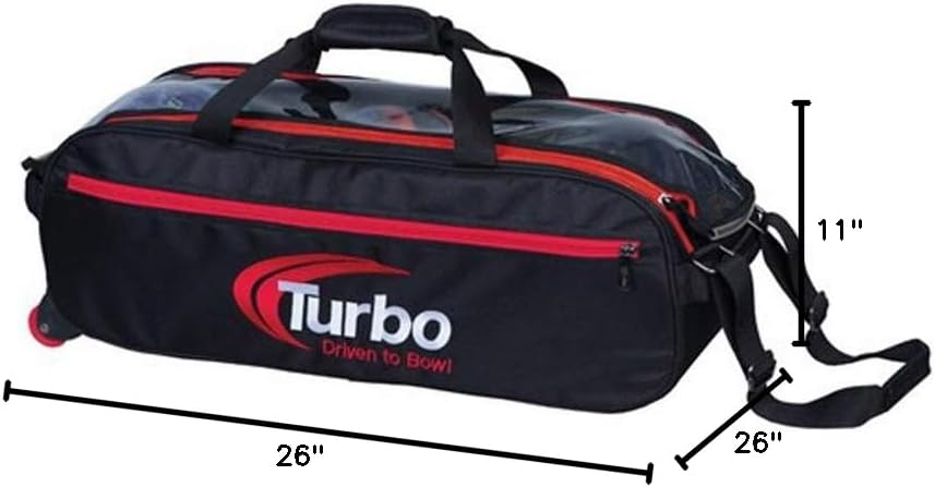 turbo 3 Ball Pursuit Slim Triple Tote Bowling Bag
