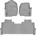 WeatherTech Custom Fit FloorLiners for Ford Super Duty, Super Duty, Super Duty - 1st & 2nd Row (461012-1-2), Grey