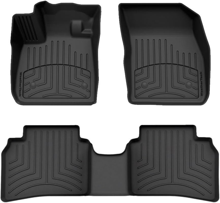 WeatherTech FloorLiner HP Custom Fit Floor Mats for Buick Envision 1st & 2nd Row (4418841-4416602IM), Black