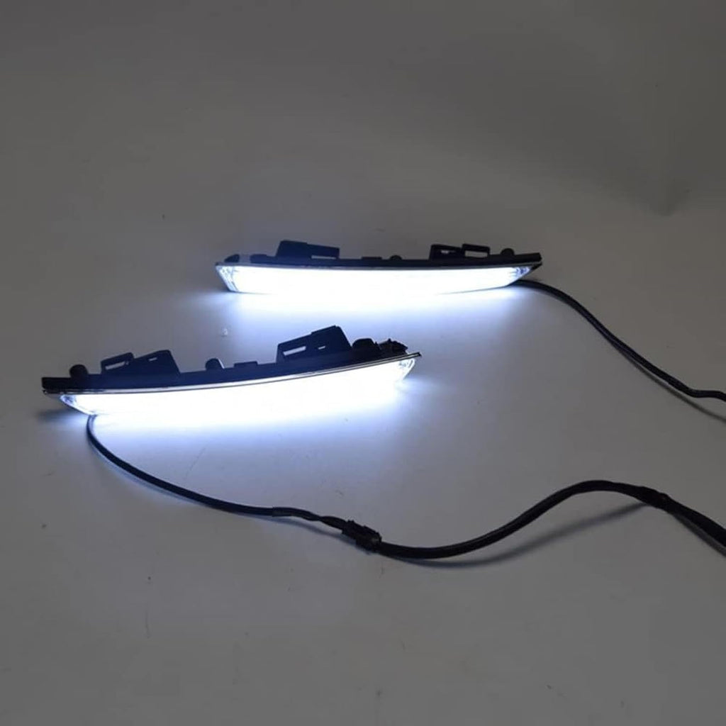 Fog Lights Car DRL Fog Light Daytime Driving Running Lamp Indicator For Kuga For Escape 2013-2016 1Pair