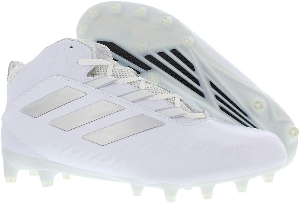 Adidas Nasty 20 Men's Football Cleat, White/Silver-White, 14 US