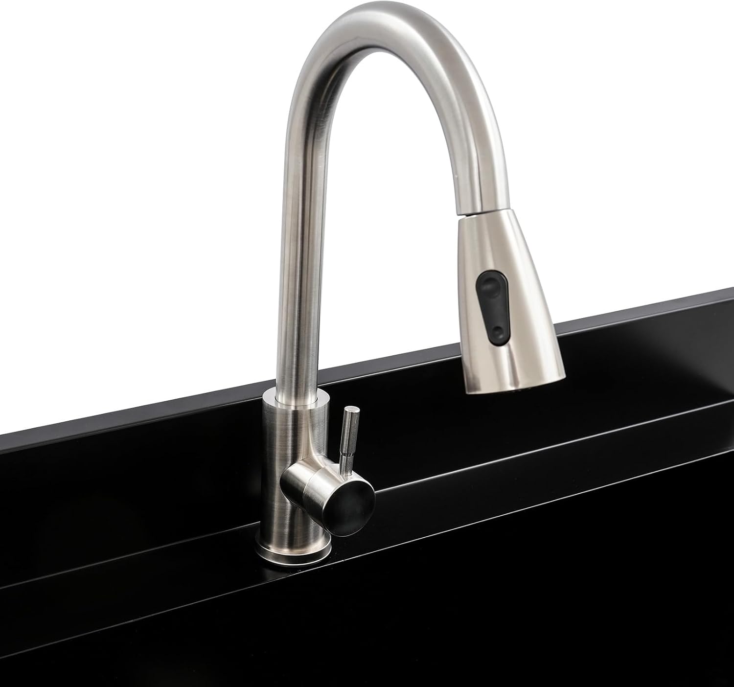 Stainless Steel Utility Sink, 33.46 * 18.11 * 9.84in Commercial Single Bowl Bar Sink Laundry Tub Culinary Sinks Freestanding Workstation Sinks with Pull-out Faucet for Restaurants Canteens kitchens