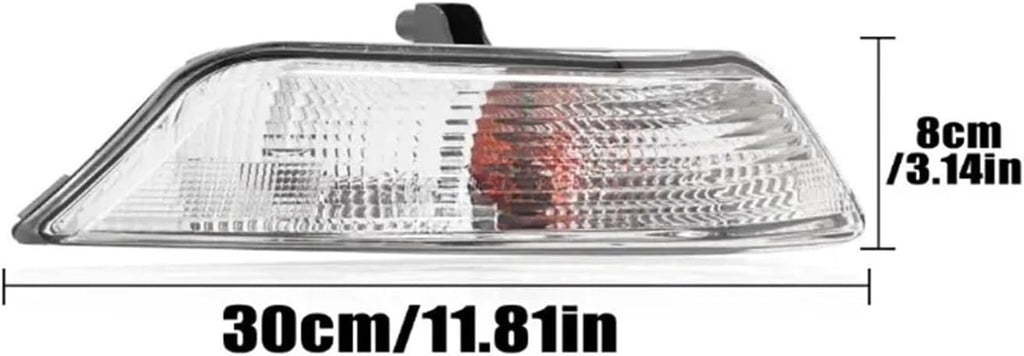 Car Front Bumper Corner Turn Signal Lights，Compatible With Ford Mustang 2015 2016 2017 Headlights Indicator Lamp With Bulbs Car Accessories(1 pair)