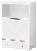 zoovilla Windsor Pet Feeders with storage - dog bowl stand, pet feeder station, White 13.78?D x 24.02?W x 35.04?H