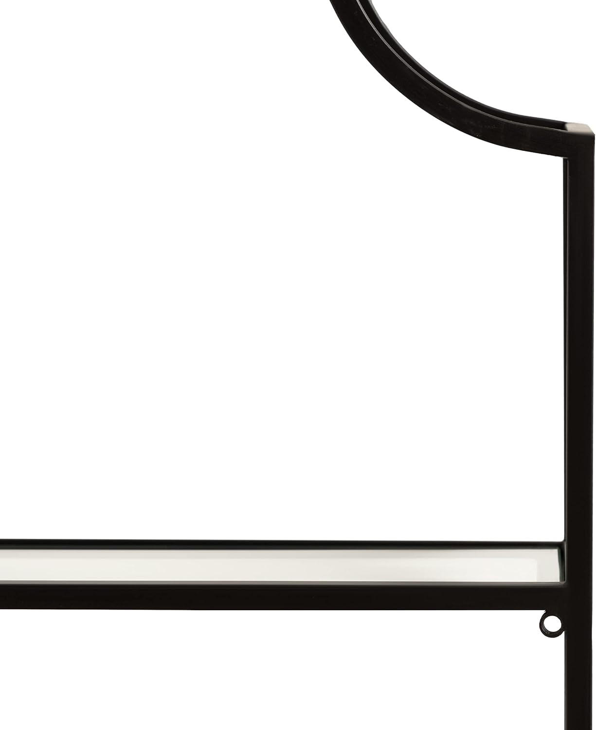 Kate and Laurel Ciel 3 Tiered Wall Shelf, 20 x 30, Black, Decorative Floating Shelf Storage and Wall Organizer