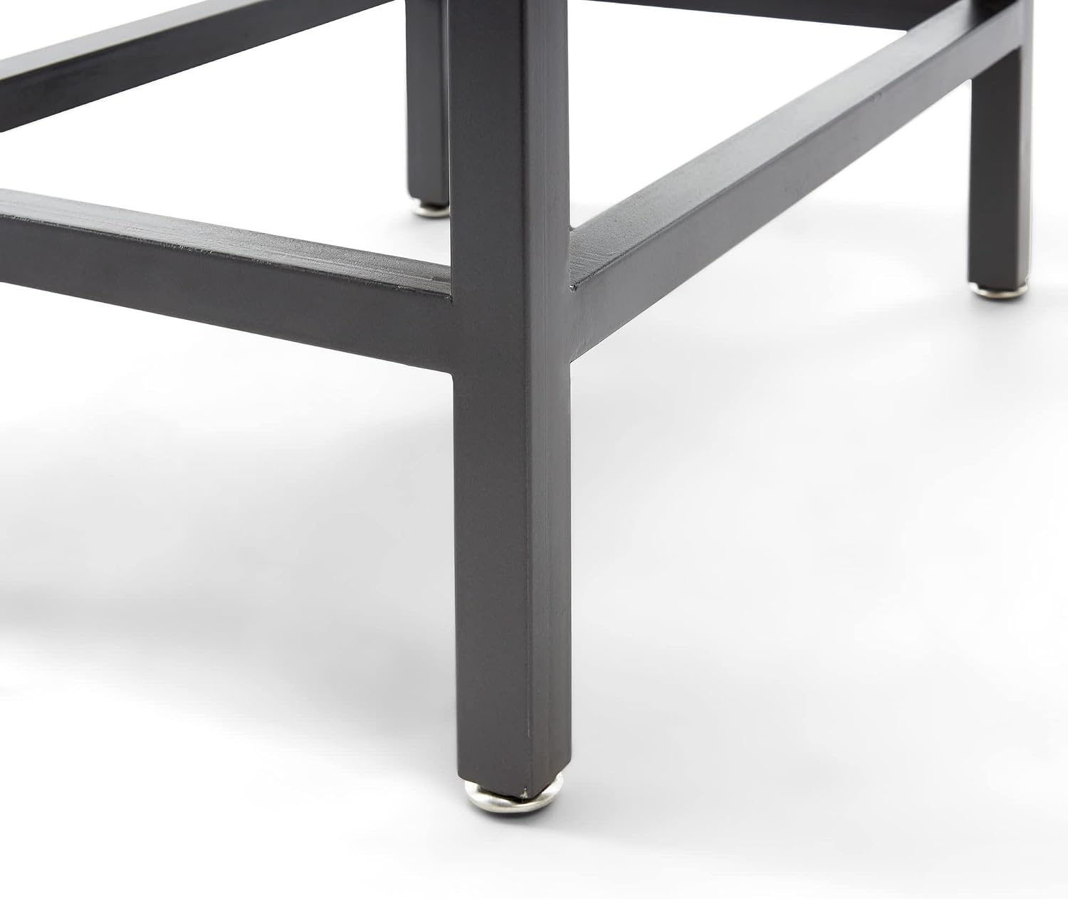 Tommy Hilfiger Hayworth Side Table, Mirrored Storage Drawer with Wood Overlay, Wooden Frame, Metal Base, Ideal in Small Spaces, EndTable, BedsideTable, Nightstand for Living Room or Bedroom, Ash Gray