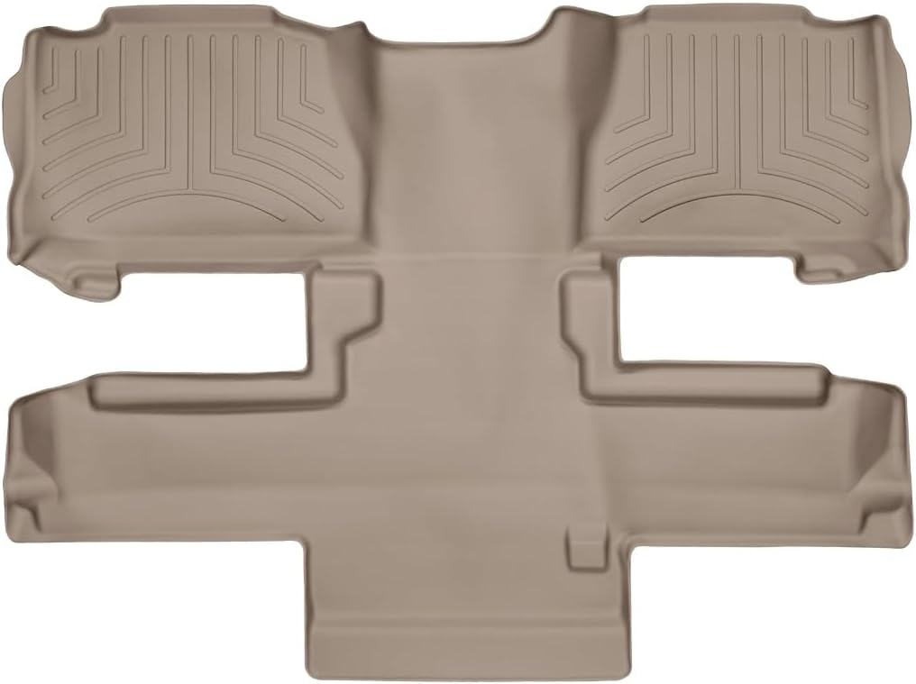 WeatherTech Custom Fit FloorLiners for Chevrolet Tahoe, Yukon, Tahoe - 2nd Row (452353), Tan