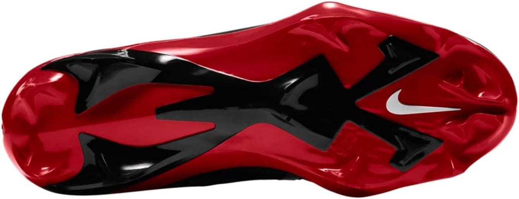 Nike Men's Alpha Menace Pro 3 Mid Football Cleat Size 13 (Red/Black)
