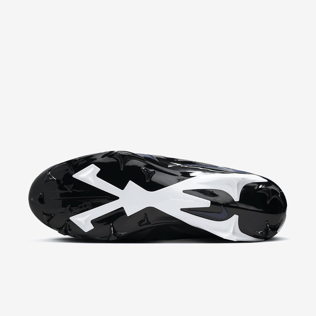 Nike Alpha Menace 4 Pro Football Cleats (FD7037-401, Midnight Navy/Metallic Silver) Size 10.5