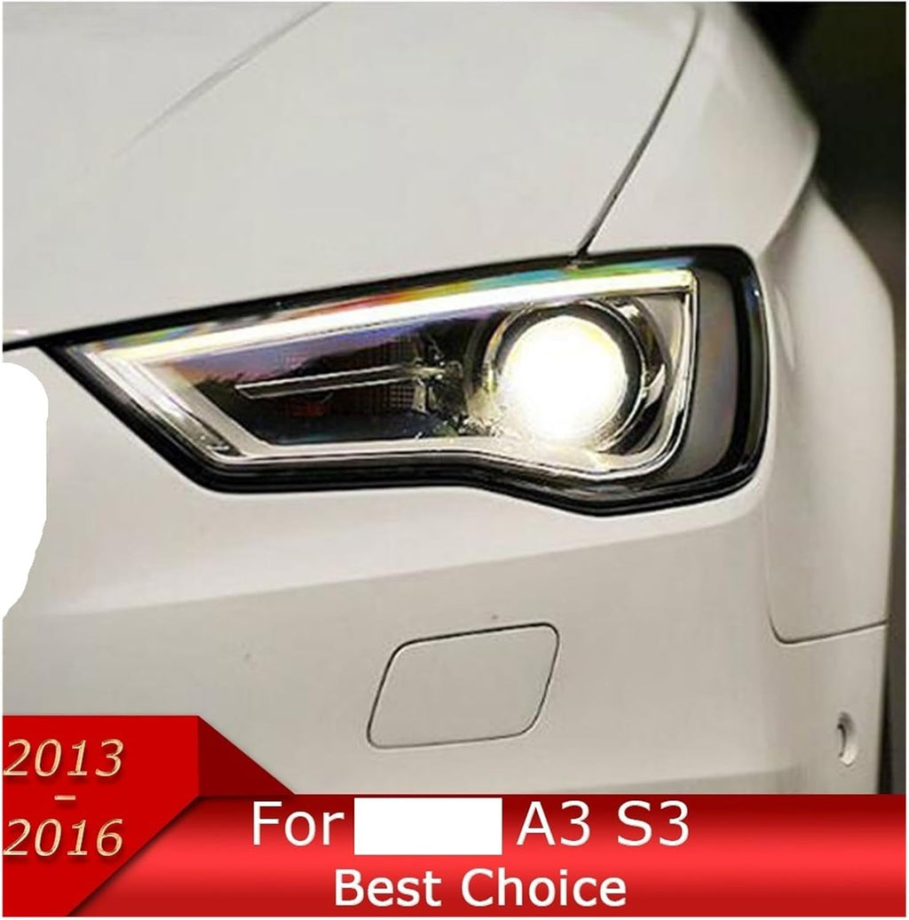 Car Lights Compatible With A3 8V 2013-2016 S3 RS3 LED Auto Headlight Assembly Upgrade High Configure Projector Lens Accessories Kit