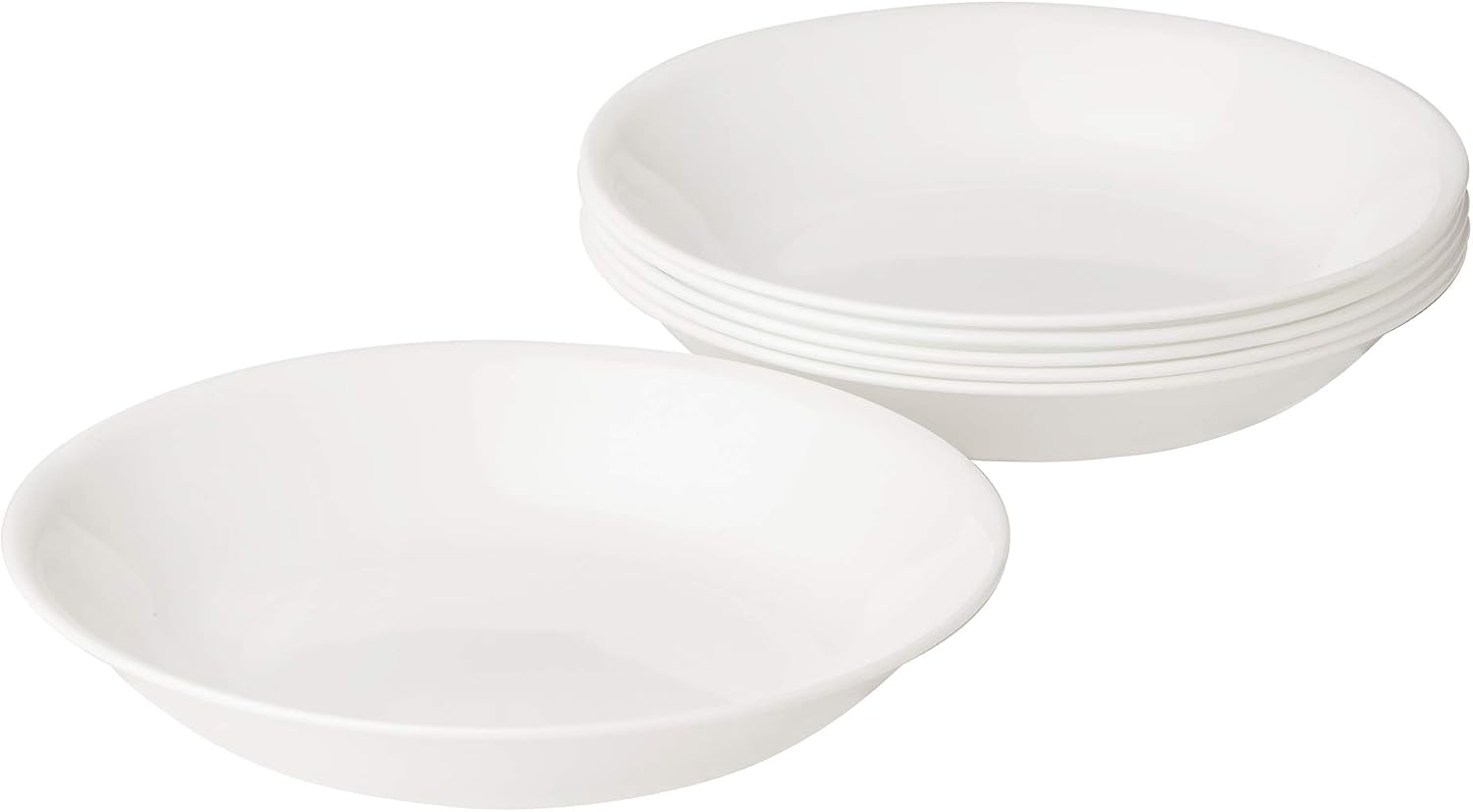 Corelle Vitrelle 78-Piece Service for 12 Dinnerware Set & Vitrelle 6-Piece Bowl Set, Triple Layer Glass and Chip Resistant, 20-Oz Lightweight Round Bowls